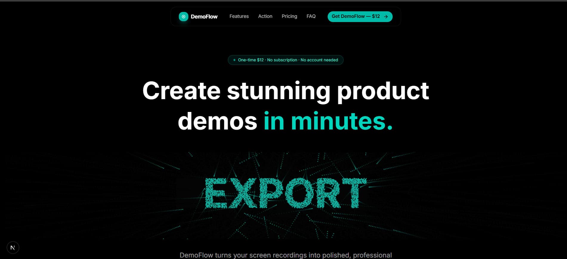 DemoFlow - The Beautiful SAAS Screen Recording & Demo Editor