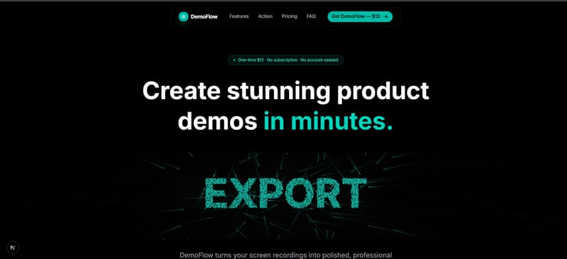 DemoFlow - The Beautiful SAAS Screen Recording & Demo Editor